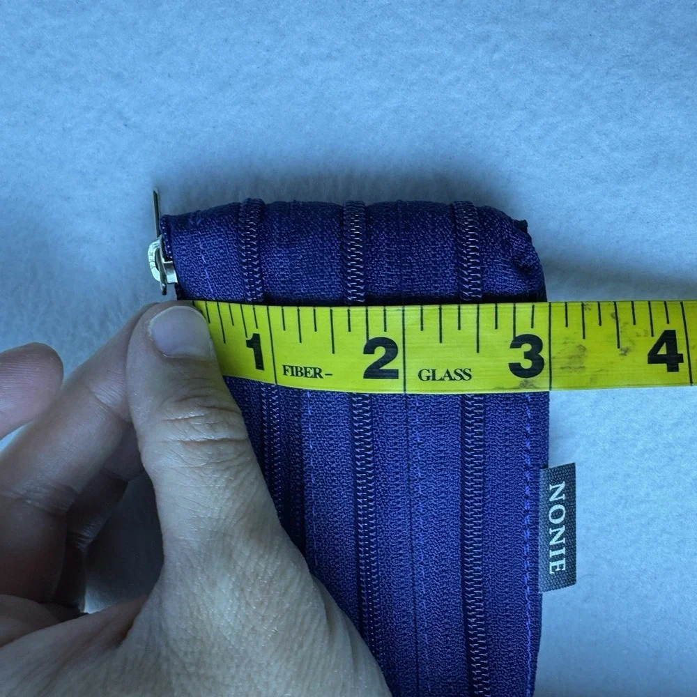 Zipper Wallet By Nonie‎ Zip Around Blue Purple Coin Pouch 4.5